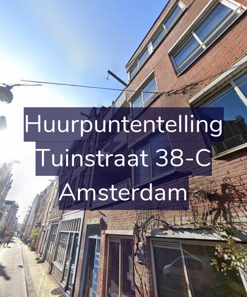 Foto gevel Huurpuntentelling voor Tuinstraat 38-C, Amsterdam