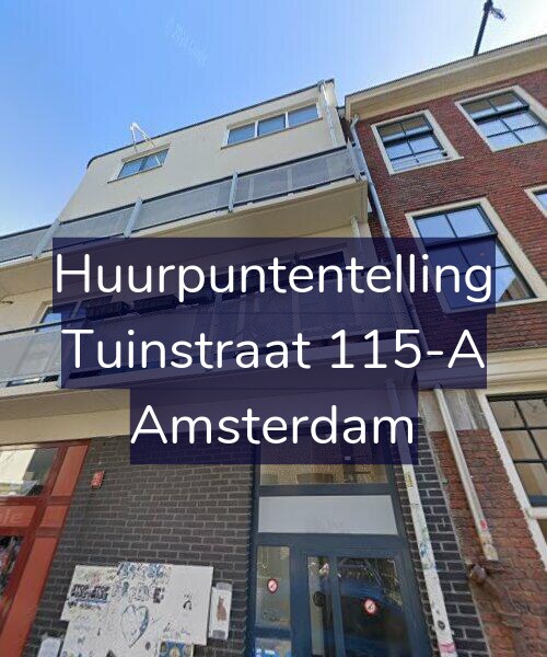 Foto gevel Huurpuntentelling voor Tuinstraat 115-A, Amsterdam