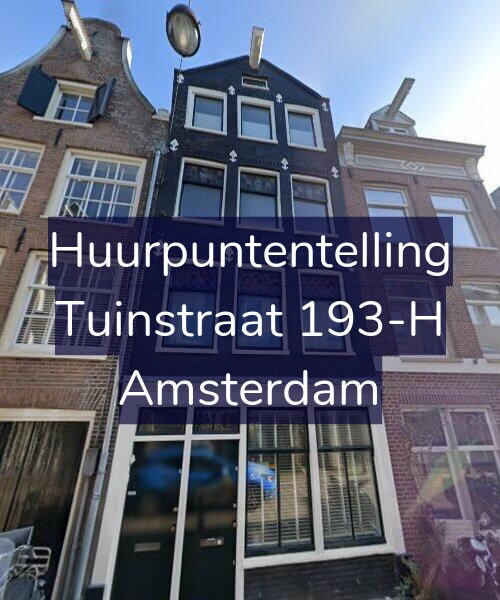Foto gevel Huurpuntentelling voor Tuinstraat 193-H, Amsterdam