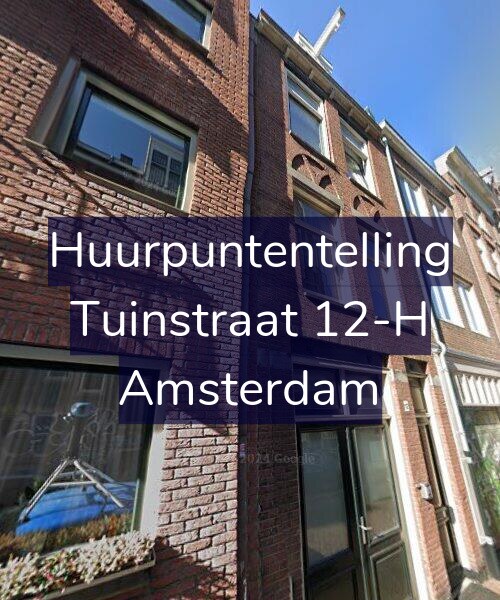 Foto gevel Huurpuntentelling voor Tuinstraat 12-H, Amsterdam
