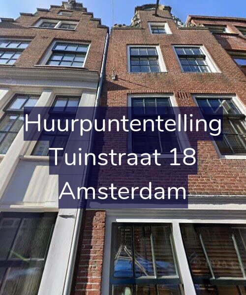Foto gevel Huurpuntentelling voor Tuinstraat 18, Amsterdam