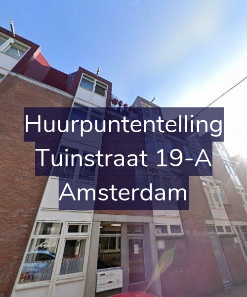 Foto gevel Huurpuntentelling voor Tuinstraat 19-A, Amsterdam