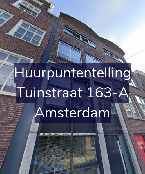 Foto gevel Huurpuntentelling voor Tuinstraat 163-A, Amsterdam