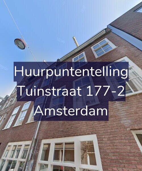 Foto gevel Huurpuntentelling voor Tuinstraat 177-2, Amsterdam