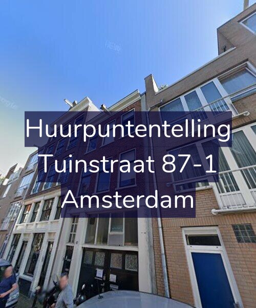 Foto gevel Huurpuntentelling voor Tuinstraat 87-1, Amsterdam