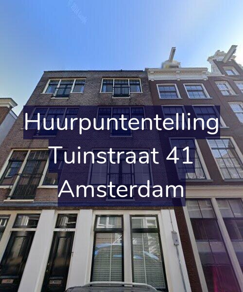 Foto gevel Huurpuntentelling voor Tuinstraat 41, Amsterdam