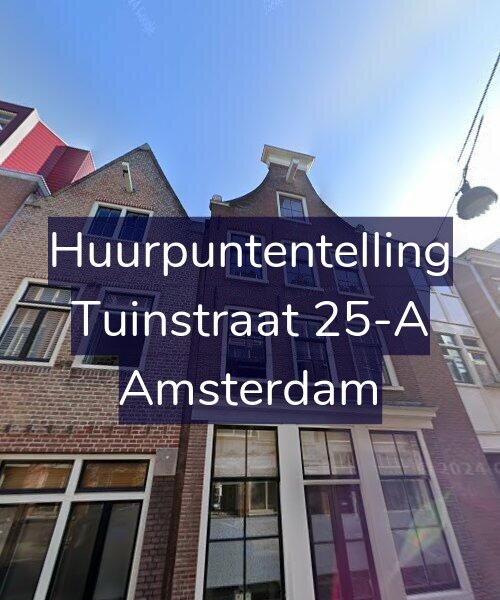 Foto gevel Huurpuntentelling voor Tuinstraat 25-A, Amsterdam