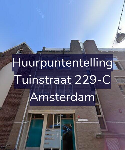Foto gevel Huurpuntentelling voor Tuinstraat 229-C, Amsterdam