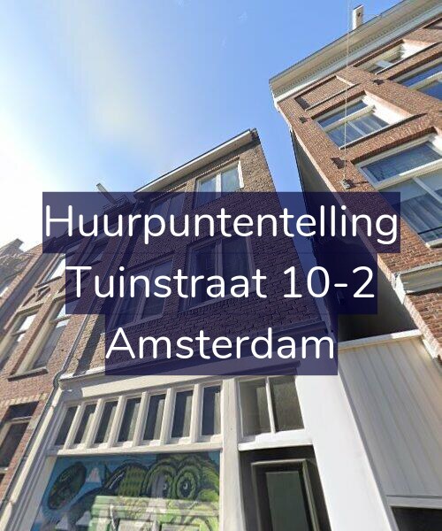 Foto gevel Huurpuntentelling voor Tuinstraat 10-2, Amsterdam