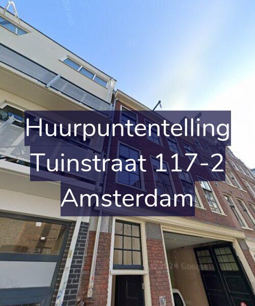 Foto gevel Huurpuntentelling voor Tuinstraat 117-2, Amsterdam
