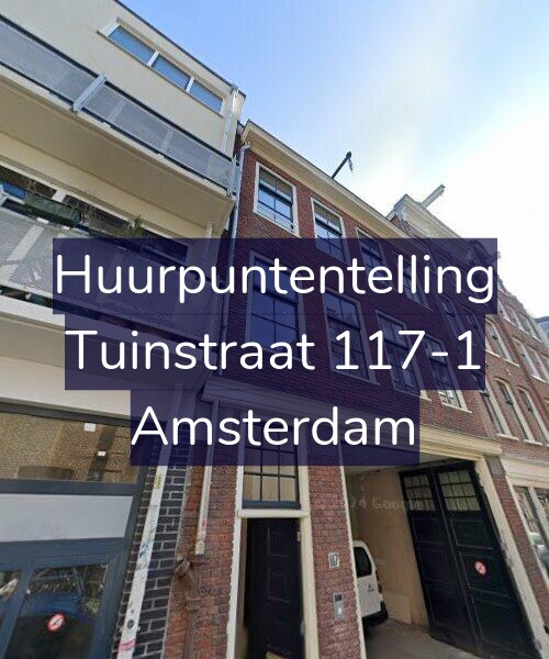 Foto gevel Huurpuntentelling voor Tuinstraat 117-1, Amsterdam