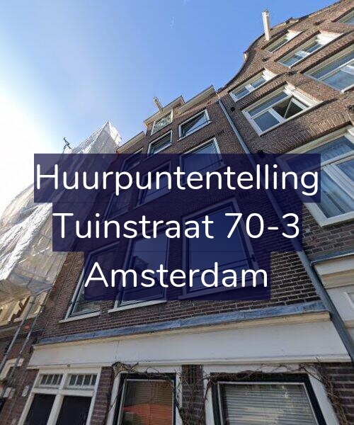 Foto gevel Huurpuntentelling voor Tuinstraat 70-3, Amsterdam