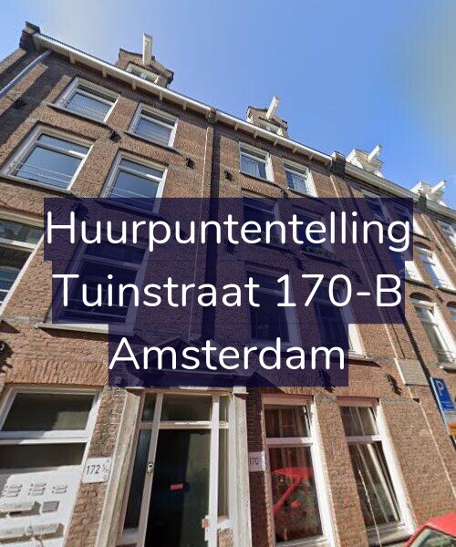 Foto gevel Huurpuntentelling voor Tuinstraat 170-B, Amsterdam