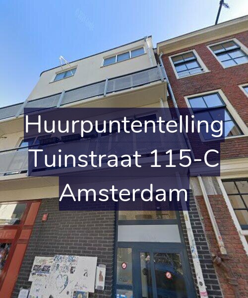Foto gevel Huurpuntentelling voor Tuinstraat 115-C, Amsterdam