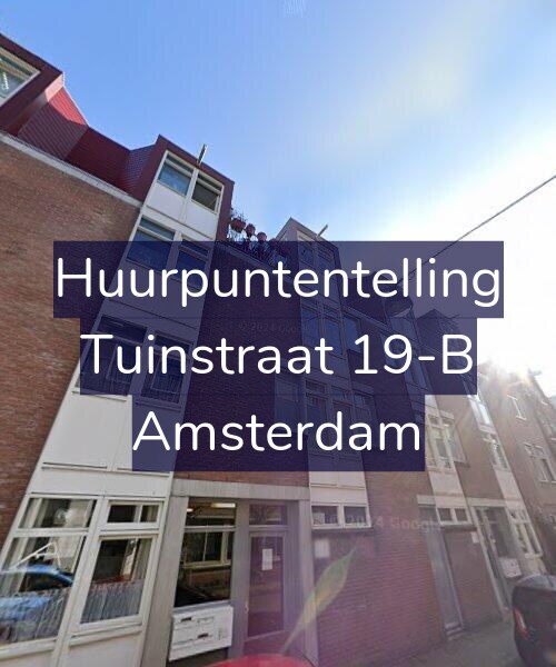 Foto gevel Huurpuntentelling voor Tuinstraat 19-B, Amsterdam