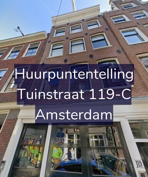 Foto gevel Huurpuntentelling voor Tuinstraat 119-C, Amsterdam