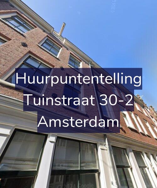 Foto gevel Huurpuntentelling voor Tuinstraat 30-2, Amsterdam