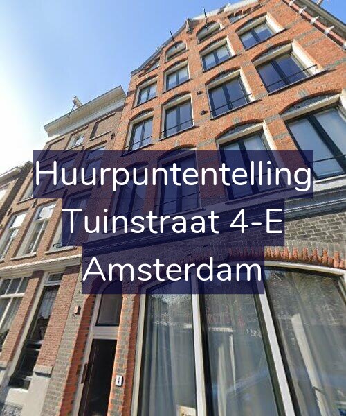 Foto gevel Huurpuntentelling voor Tuinstraat 4-E, Amsterdam