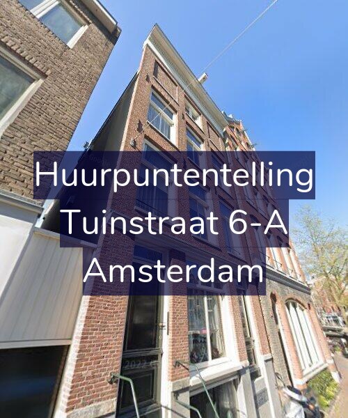 Foto gevel Huurpuntentelling voor Tuinstraat 6-A, Amsterdam