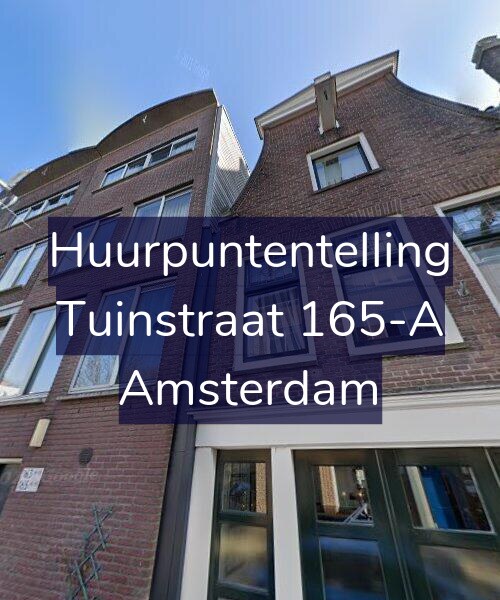 Foto gevel Huurpuntentelling voor Tuinstraat 165-A, Amsterdam