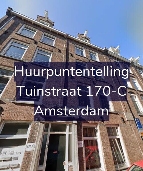 Foto gevel Huurpuntentelling voor Tuinstraat 170-C, Amsterdam