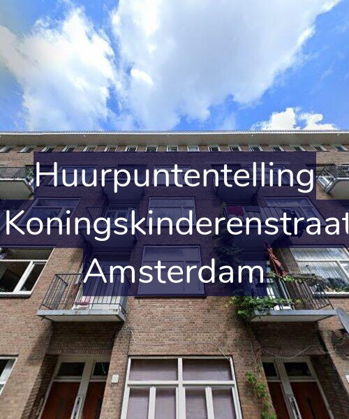 Foto gevel Huurpuntentelling voor Twee Koningskinderenstraat 11-2, Amsterdam