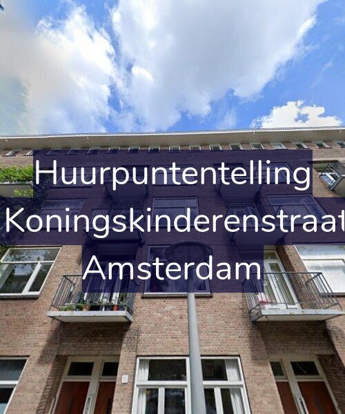 Foto gevel Huurpuntentelling voor Twee Koningskinderenstraat 12-3, Amsterdam