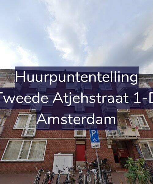 Foto gevel Huurpuntentelling voor Tweede Atjehstraat 1-D, Amsterdam