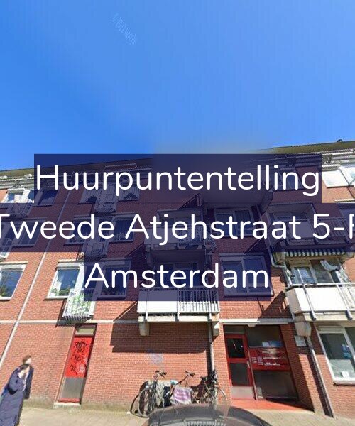 Foto gevel Huurpuntentelling voor Tweede Atjehstraat 5-F, Amsterdam
