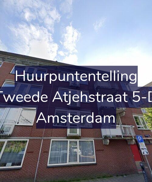 Foto gevel Huurpuntentelling voor Tweede Atjehstraat 5-D, Amsterdam
