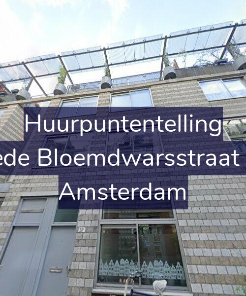 Foto gevel Huurpuntentelling voor Tweede Bloemdwarsstraat 22-A, Amsterdam