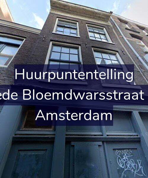 Foto gevel Huurpuntentelling voor Tweede Bloemdwarsstraat 23-A, Amsterdam