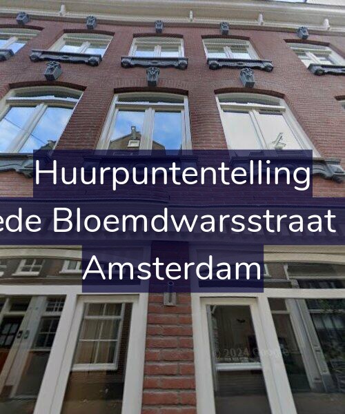 Foto gevel Huurpuntentelling voor Tweede Bloemdwarsstraat 12-A, Amsterdam