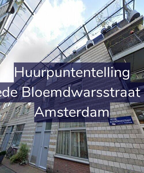Foto gevel Huurpuntentelling voor Tweede Bloemdwarsstraat 20-A, Amsterdam