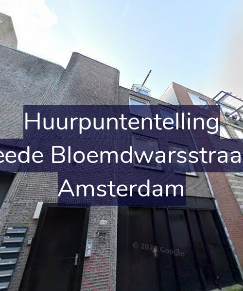 Foto gevel Huurpuntentelling voor Tweede Bloemdwarsstraat 32, Amsterdam
