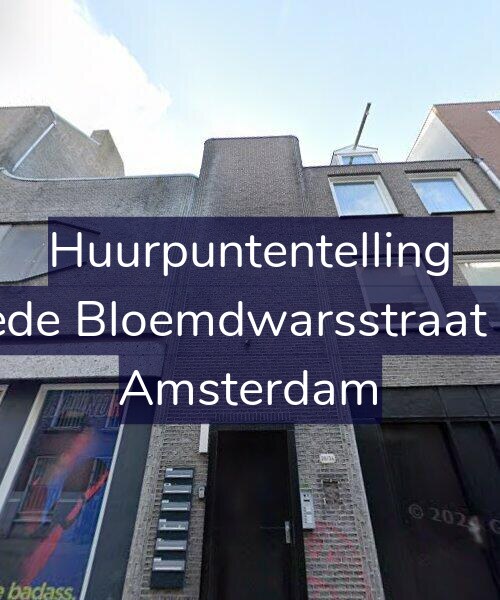Foto gevel Huurpuntentelling voor Tweede Bloemdwarsstraat 34-A, Amsterdam