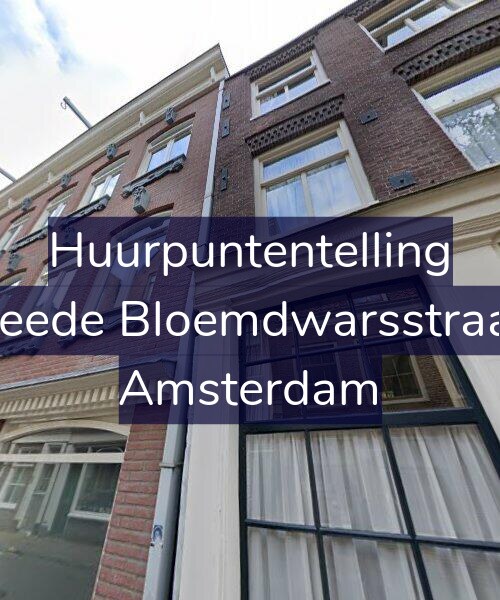 Foto gevel Huurpuntentelling voor Tweede Bloemdwarsstraat 6, Amsterdam