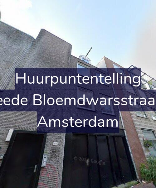 Foto gevel Huurpuntentelling voor Tweede Bloemdwarsstraat 26, Amsterdam
