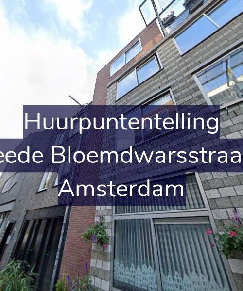 Foto gevel Huurpuntentelling voor Tweede Bloemdwarsstraat 24, Amsterdam