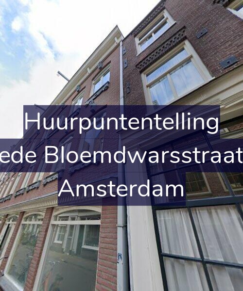 Foto gevel Huurpuntentelling voor Tweede Bloemdwarsstraat 8-A, Amsterdam