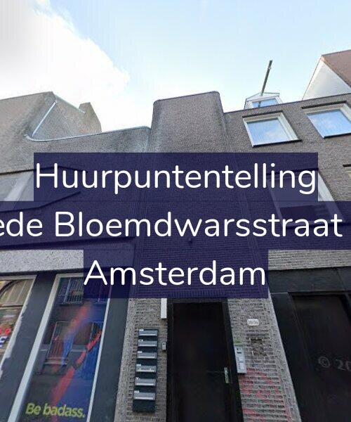 Foto gevel Huurpuntentelling voor Tweede Bloemdwarsstraat 34-B, Amsterdam
