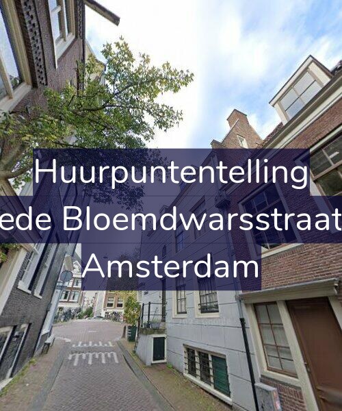 Foto gevel Huurpuntentelling voor Tweede Bloemdwarsstraat 1-A, Amsterdam