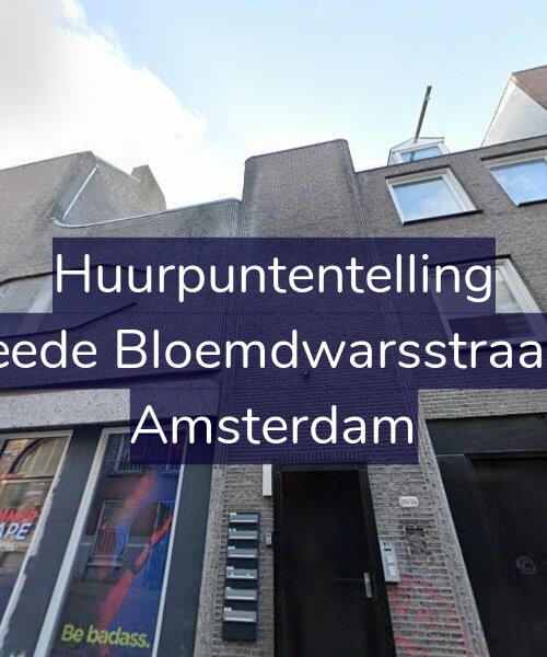 Foto gevel Huurpuntentelling voor Tweede Bloemdwarsstraat 38, Amsterdam