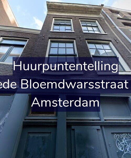 Foto gevel Huurpuntentelling voor Tweede Bloemdwarsstraat 23-1, Amsterdam