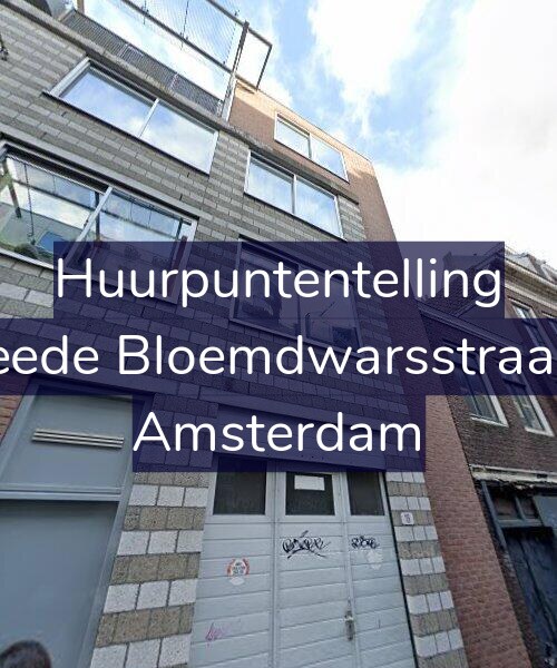 Foto gevel Huurpuntentelling voor Tweede Bloemdwarsstraat 19, Amsterdam