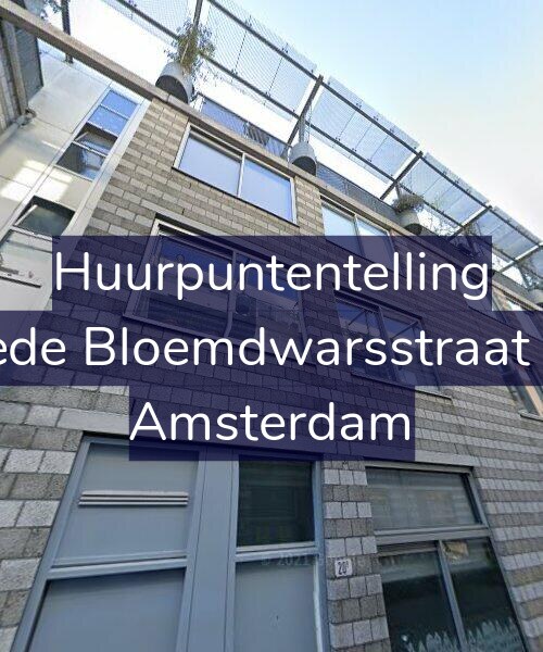 Foto gevel Huurpuntentelling voor Tweede Bloemdwarsstraat 22-C, Amsterdam