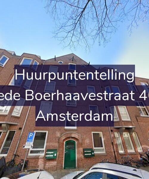 Foto gevel Huurpuntentelling voor Tweede Boerhaavestraat 40-1R, Amsterdam