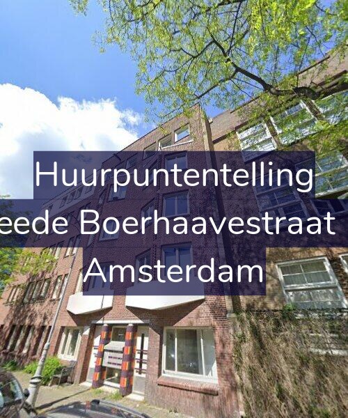 Foto gevel Huurpuntentelling voor Tweede Boerhaavestraat 5-B, Amsterdam