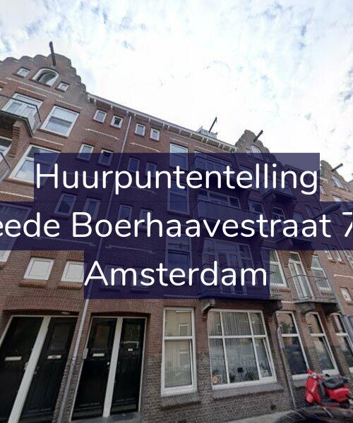 Foto gevel Huurpuntentelling voor Tweede Boerhaavestraat 74-3, Amsterdam