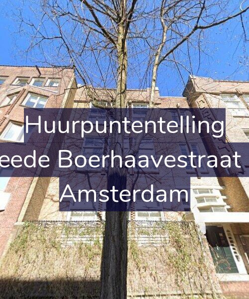Foto gevel Huurpuntentelling voor Tweede Boerhaavestraat 7-E, Amsterdam